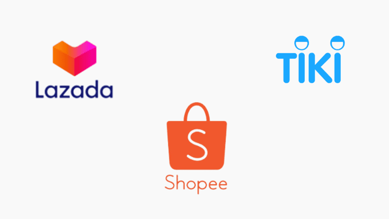 Địa chỉ 3: Trang thương mại điện tử chính thức (Shopee Mall, Lazada Mall,...)