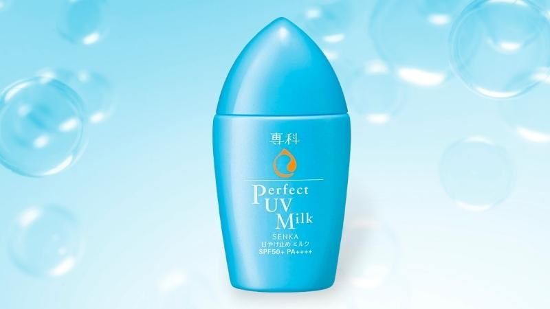 Kem chống nắng Senka Perfect UV Milk SPF50+ PA++++