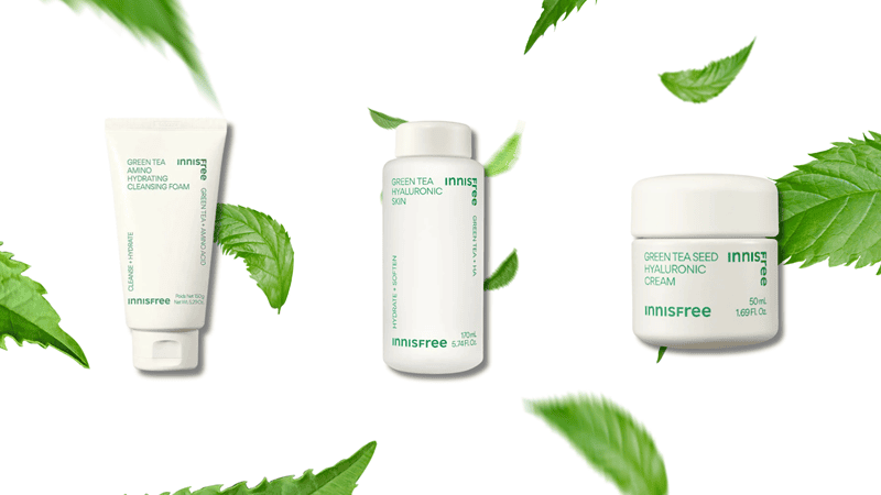 Bộ sản phẩm Innisfree Green Tea: Cấp ẩm và cân bằng từ thiên nhiên