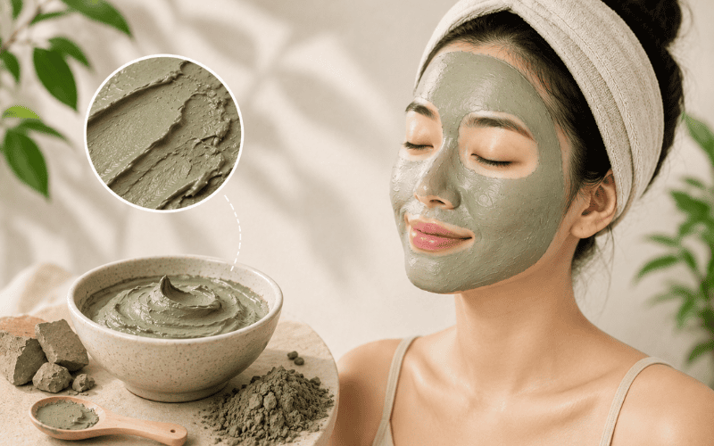 Mặt nạ đất sét là sản phẩm chăm sóc da chứa khoáng chất tự nhiên