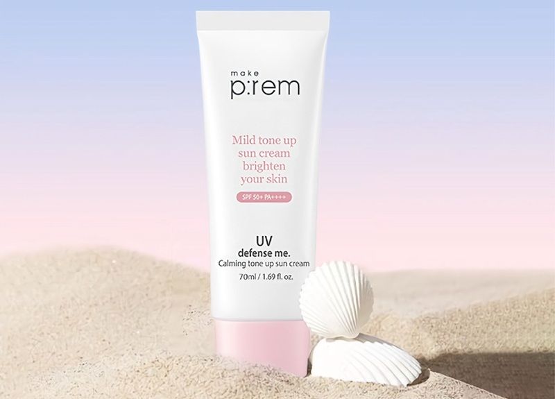 Make P:rem UV Defense Me. Calming Tone Up Sun Cream SPF 50+ PA++++