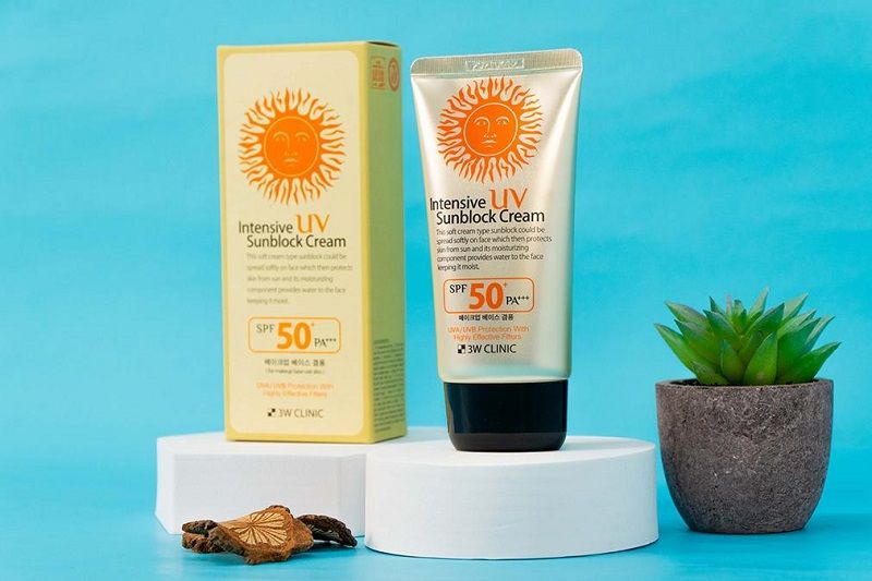 Kem chống nắng 3W Clinic Intensive UV Sunblock Cream SPF50 PA+++ 70ml