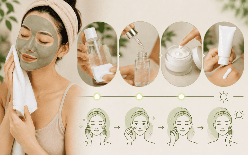 Một routine skincare phù hợp sẽ giúp da hạn chế khô căng, phục hồi tốt hơn