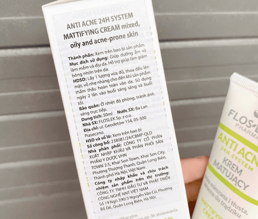 Floslek Anti Acne Mattifying Cream hình 2.png