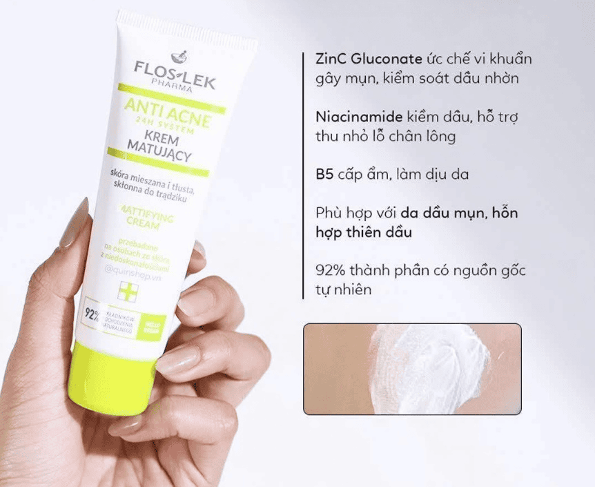Floslek Anti Acne Mattifying Cream hình 4.png
