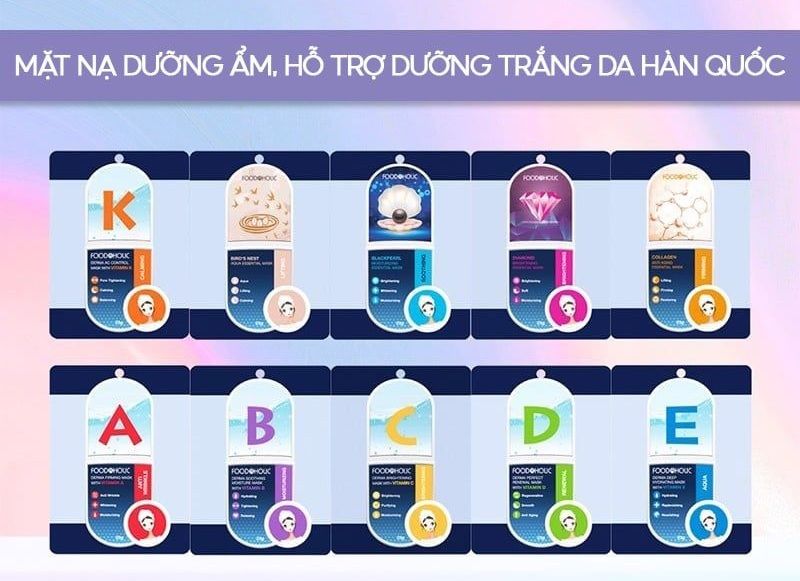 Foodaholic Essential Mask Line (Vitamin A/B/C...)