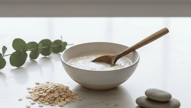 Công thức 1: Mặt nạ yến mạch và nước lọc (Công thức cơ bản)