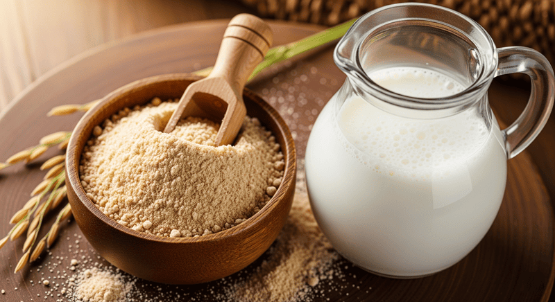Mặt nạ bột cám gạo và sữa tươi
