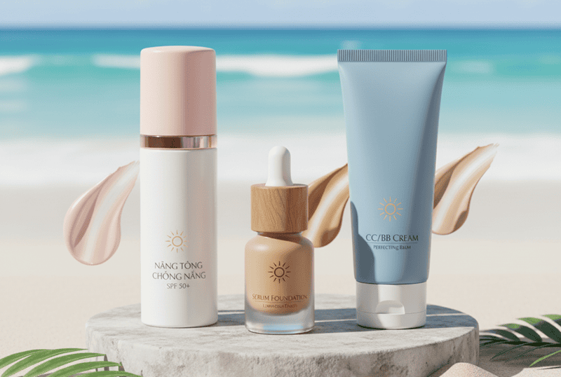 Trang điểm nền (Kem lót, Kem nền, Kem chống nắng)