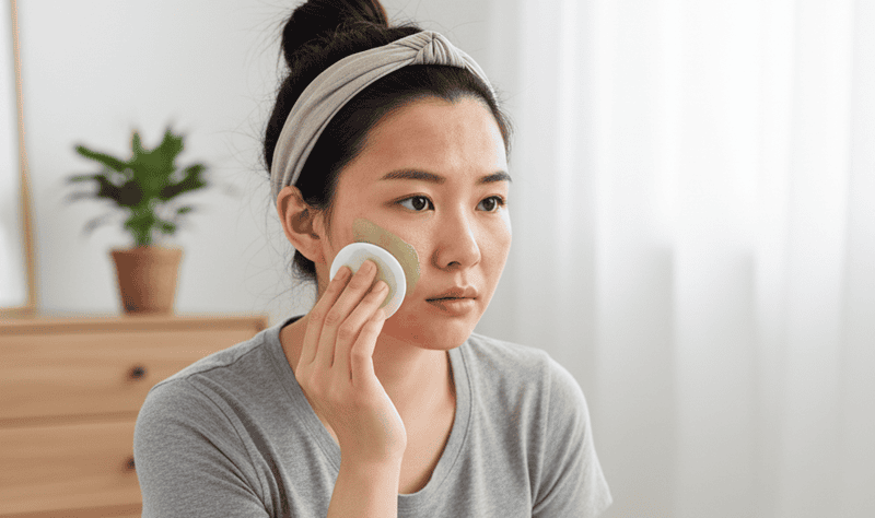 Bước 3: Đắp mặt nạ DIY làm dịu