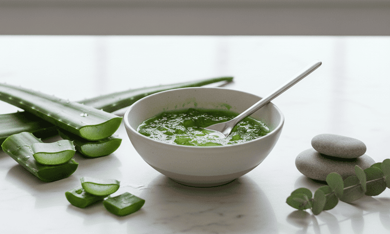 Công thức 2: Mặt nạ nha đam tươi (hoặc gel nha đam nguyên chất)