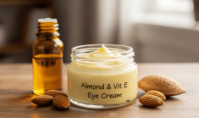 Kem dưỡng mắt trị thâm quầng từ Dầu Hạnh Nhân & Vitamin E