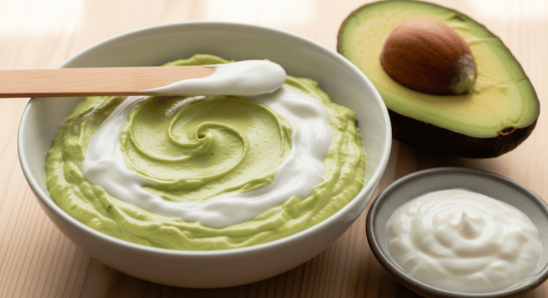 Mặt nạ bơ và sữa chua không đường: Làm sáng da, se khít lỗ chân lông