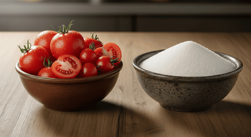 Mặt nạ cà chua và đường