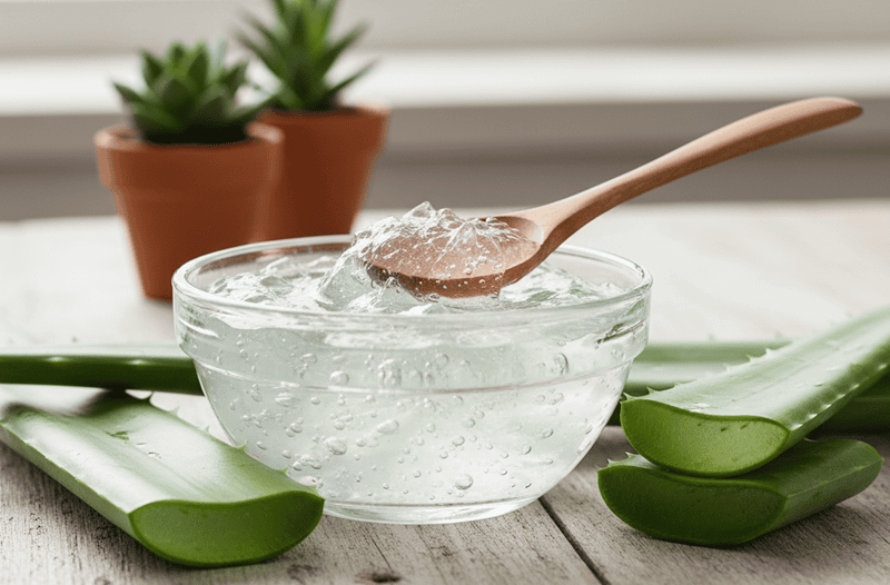 Công thức 4: Dùng gel nha đam (Aloe vera)