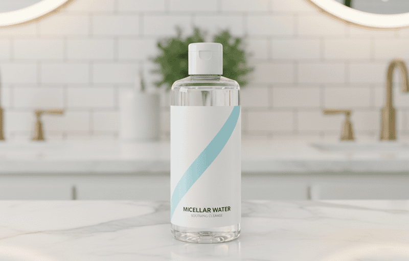 Với nước tẩy trang (Micellar Water)