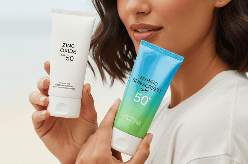 Ưu tiên kem chống nắng vật lý hoặc lai vật lý-hóa học