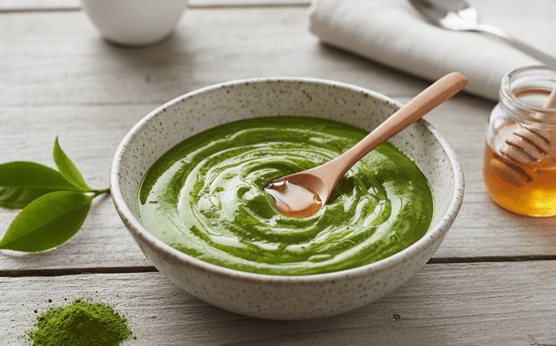 Công thức cho da khô (Thêm 1/2 muỗng cà phê dầu Oliu hoặc Mật Ong)