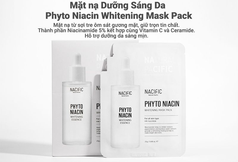 Mặt Nạ Giấy Nacific Phyto Niacin Whitening Mask Pack