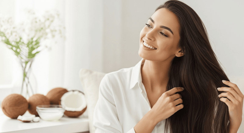 Dầu dừa khi được bổ sung qua đường uống còn giúp cung cấp độ ẩm và các chất chống oxy hóa