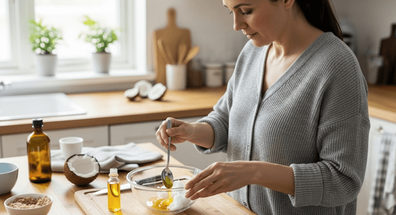 Hỗn hợp này hỗ trợ làm mềm, dưỡng sáng và tăng cường độ đàn hồi cho vùng da dưới cánh tay