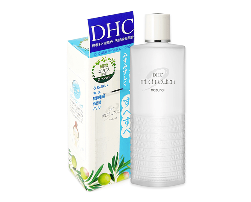 DHC Mild Lotion là dòng nước hoa hồng dịu nhẹ, nổi bật với khả năng cấp ẩm và phục hồi da nhạy cảm nhờ thành phần thiên nhiên lành tính