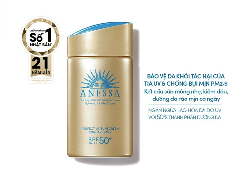 Sản phẩm Perfect UV Skincare Milk là dòng bán chạy hàng đầu, luôn nằm trong top kem chống nắng lý tưởng để đi biển.