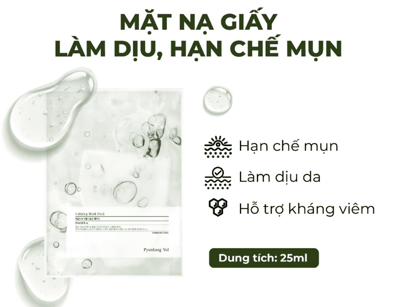Calming Mask Pack là dòng mặt nạ giấy cấp ẩm và làm dịu được phát triển dành riêng cho làn da nhạy cảm, dễ kích ứng
