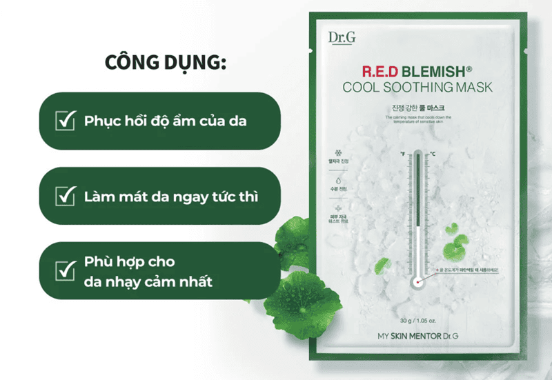 Dòng mặt nạ giấy làm dịu và phục hồi, rất được ưa chuộng bởi những ai có làn da nhạy cảm hoặc da sau trị liệu