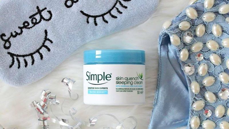 Simple Water Boost Skin Quench Sleeping Mask