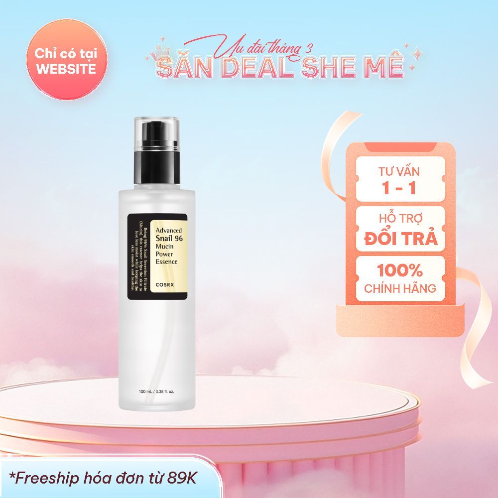 Tinh Chất Dưỡng Ẩm COSRX Advanced Snail 96 Mucin Power Essence Dưỡng Da Mịn Màng, Làm Trẻ Hóa 100ml