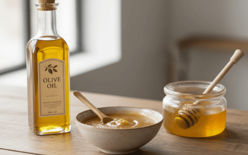 Dầu oliu kết hợp với mật ong