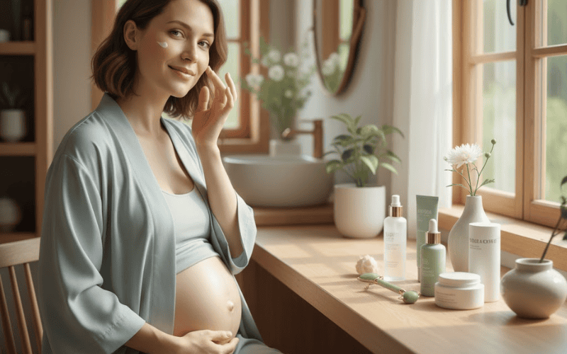 Trong giai đoạn mang thai, cơ thể người phụ nữ thay đổi mạnh mẽ về nội tiết tố, khiến làn da trở nên nhạy cảm và dễ kích ứng hơn bình thường