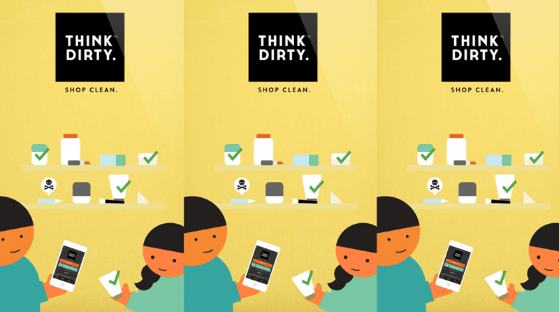 Think Dirty lựa chọn cách tiếp cận trực quan hơn thông qua công cụ “Dirty Meter”, thể hiện mức độ an toàn của từng sản phẩm