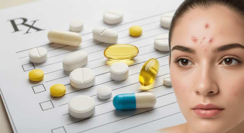 Đối với các trường hợp mụn lâu năm, các bác sĩ da liễu có thể cân nhắc kê đơn thuốc uống để kiểm soát mụn từ bên trong