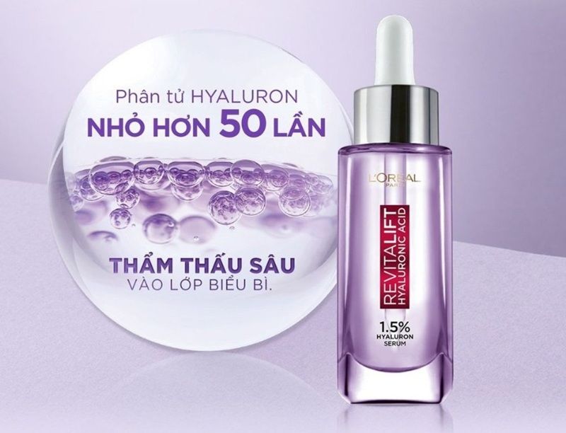 Tinh chất Revitalift 1.5% Hyaluronic Acid tập trung toàn bộ sức mạnh vào việc giải quyết tình trạng mất nước
