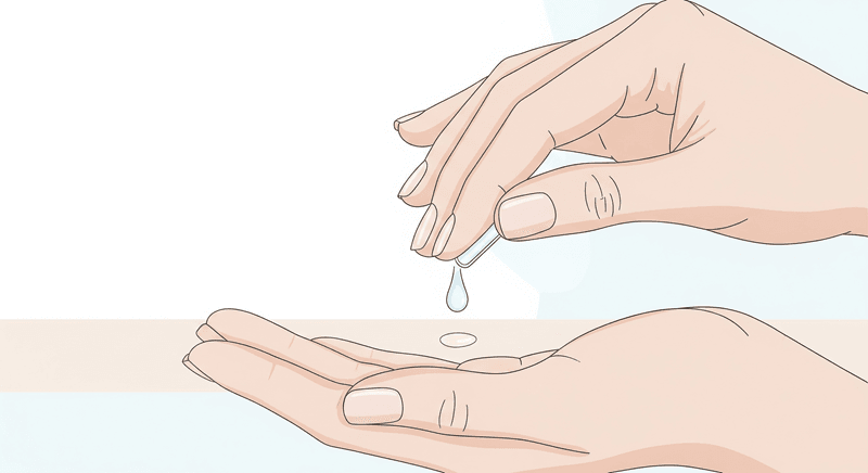 Chỉ cần một lượng dầu dừa cỡ hạt đậu là đủ cho vùng nhạy cảm