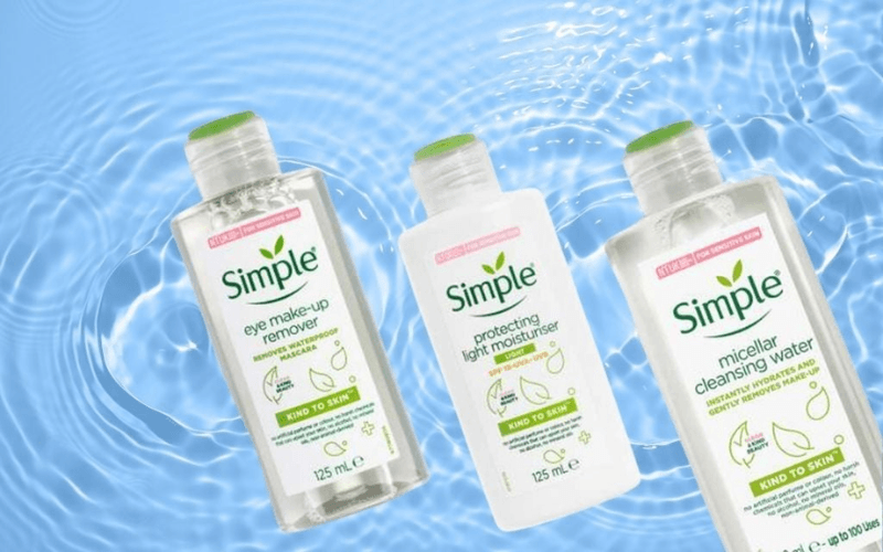 t thương hiệu đến từ Anh Quốc Simple, nổi tiếng với các sản phẩm chăm sóc da tối giản, không chứa màu nhân tạo