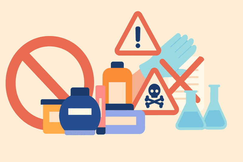Chất cấm trong mỹ phẩm là những thành phần đã được nghiên cứu và chứng minh có khả năng gây hại cho sức khỏe con người