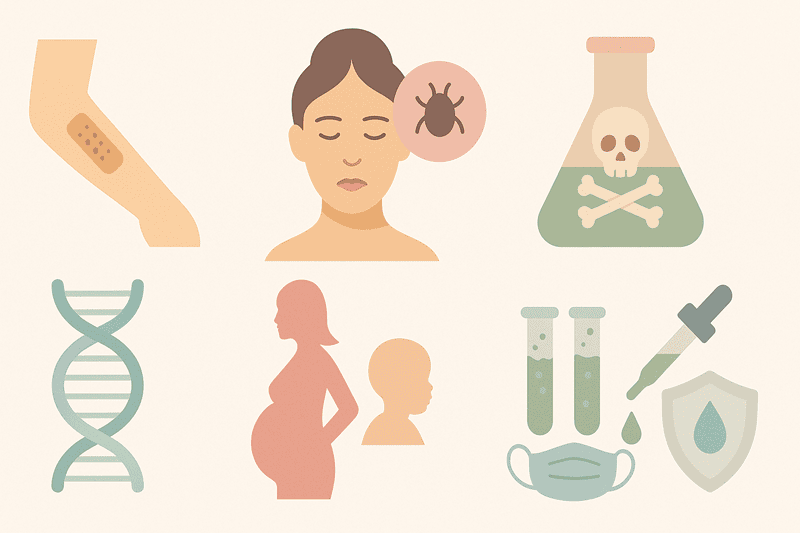 Chỉ tiêu an toàn hóa học trong mỹ phẩm tập trung vào việc xác định khả năng gây hại tiềm ẩn của các thành phần đối với sức khỏe con người, thông qua nhiều góc độ khác nhau