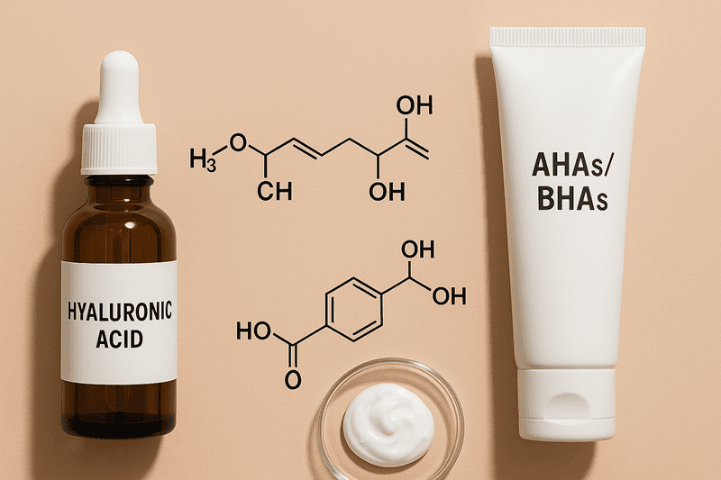 Mối quan hệ giữa Hyaluronic Acid (HA) và các loại tẩy tế bào chết hóa học như AHA cùng BHA là sự tương tác cần được hiểu rõ để tối ưu hóa lợi ích, giảm thiểu tác dụng phụ