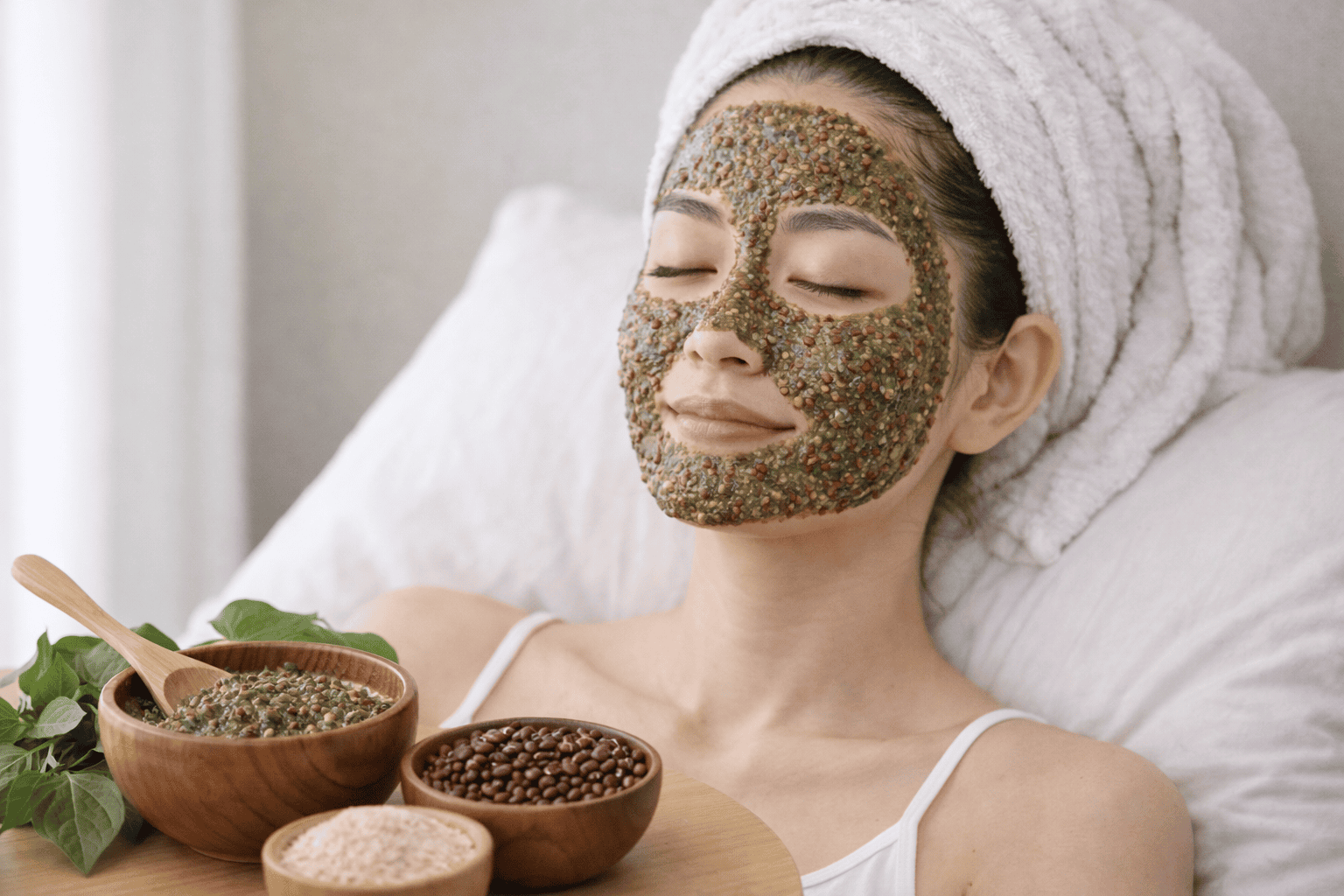 cách đắp mặt nạ bằng rau diếp cá hình 4.png