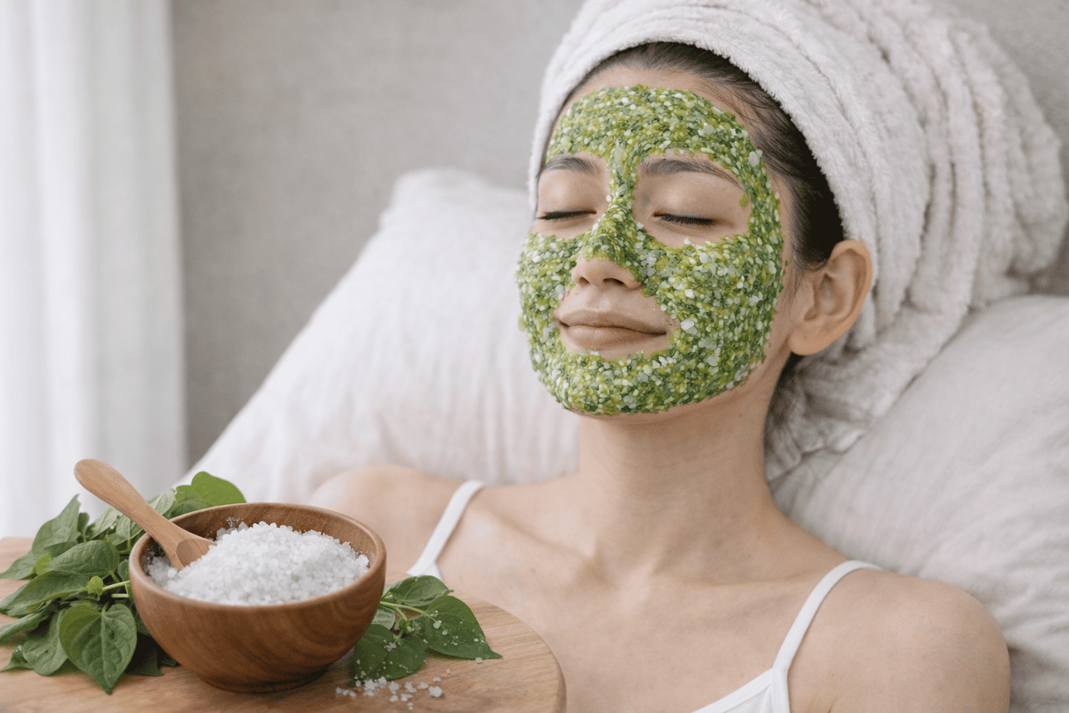 cách đắp mặt nạ bằng rau diếp cá hình 5.png