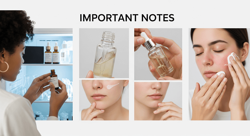 Bạn nên bảo quản serum Vitamin C ở nơi mát, tránh ánh nắng trực tiếp và nhiệt độ cao