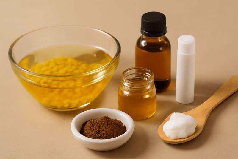 Son dưỡng môi từ dầu dừa là một trong những công thức đơn giản, được nhiều người yêu thích
