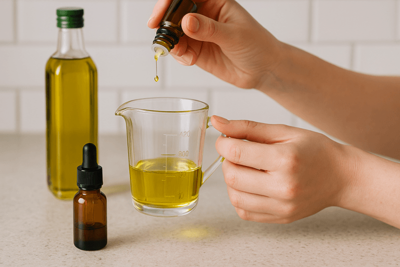 Sự kết hợp giữa khả năng dưỡng ẩm của dầu Olive và đặc tính kháng khuẩn mạnh mẽ của tràm trà, chanh sẽ hỗ trợ thanh lọc da đầu