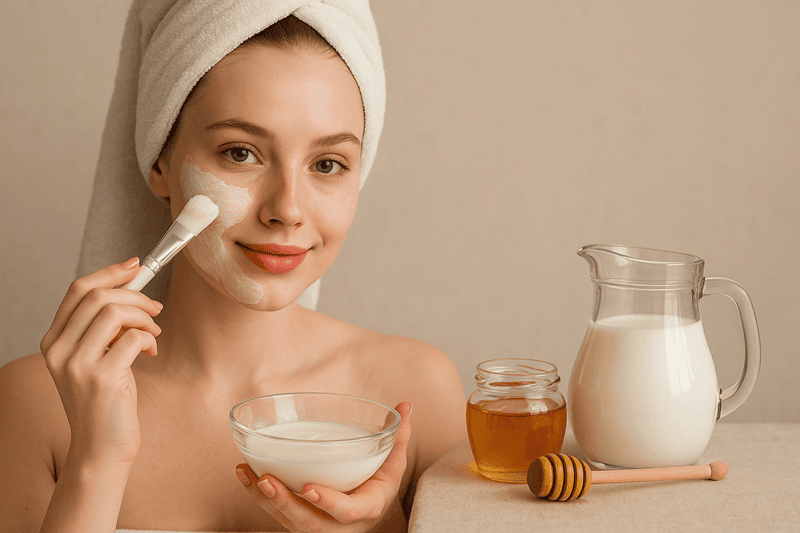 Khi sữa không đường kết hợp cùng mật ong, chúng ta sẽ có trong tay một công thức mặt nạ tuyệt vời