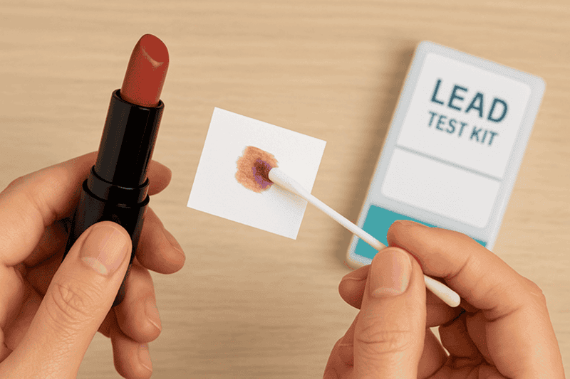 Hiện nay, trên thị trường có bán các loại test kit thử thủy ngân nhanh dành cho mỹ phẩm hoặc các bề mặt tiếp xúc