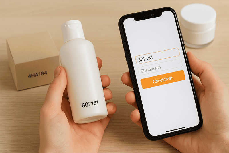 Ngoài việc xem trực tiếp trên bao bì, bạn còn có thể dựa vào mã code (Batch Code hoặc Lot Number) để xác định hạn sử dụng mỹ phẩm