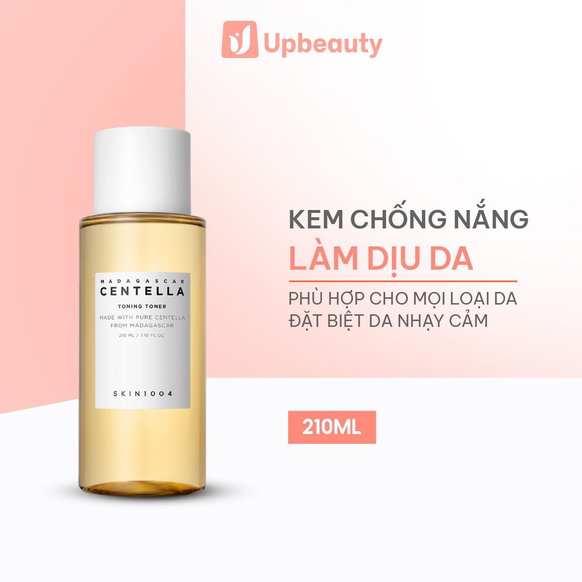 Nước Hoa Hồng SKIN1004 Madagascar Centella Toning Toner Làm Dịu Da, Cân Bằng Độ pH 210ml